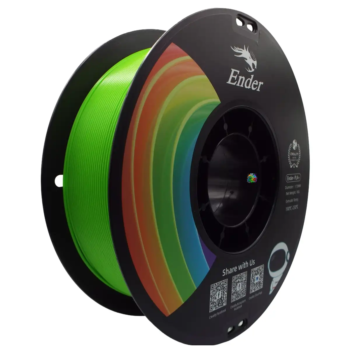 Creality Ender PLA+ Filament 1kg ‚Äì Apple Green | Stronger, Smoother, Ender-Optimized