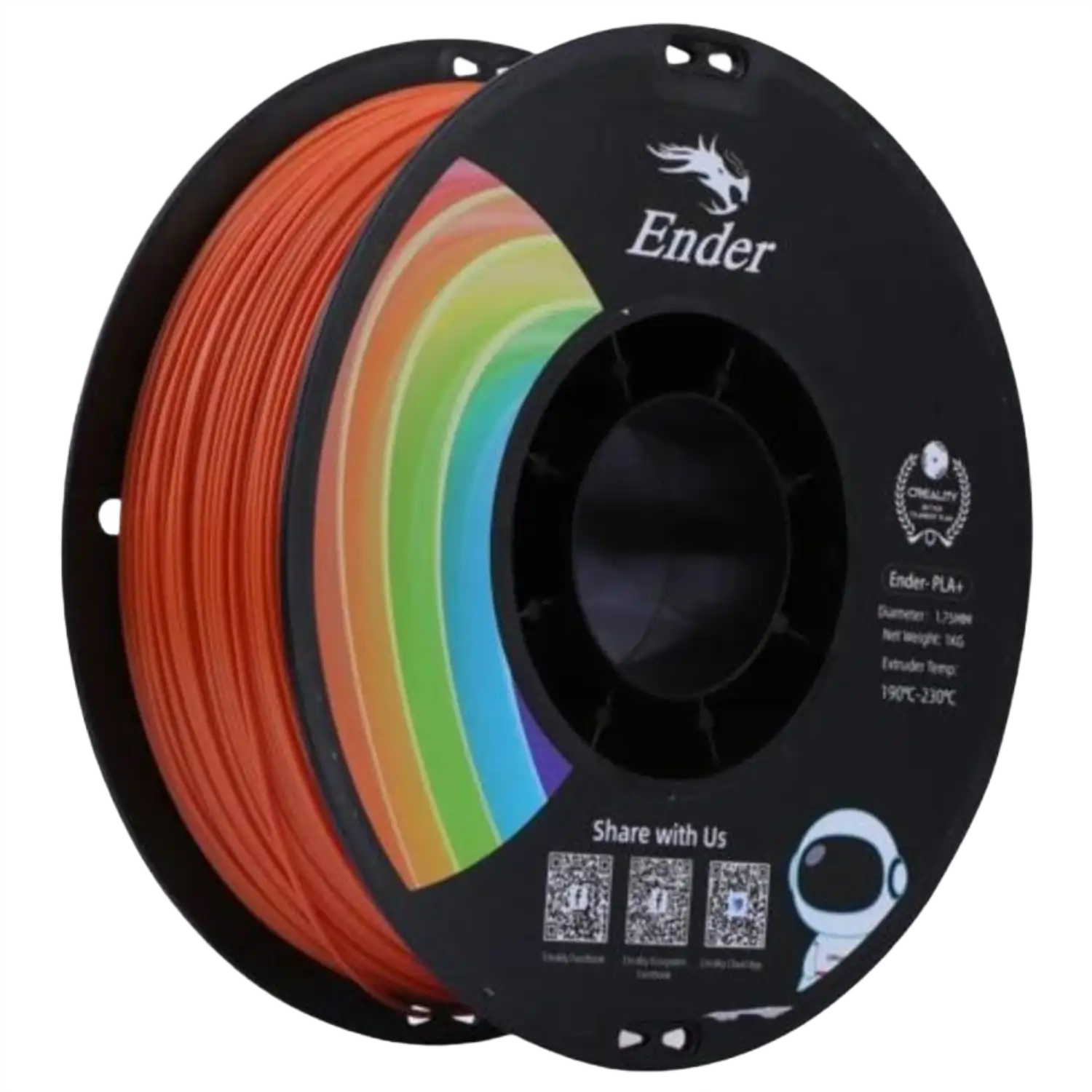 Creality Ender PLA+ Filament 1kg ‚Äì Orange | Stronger, Smoother, Ender-Optimized