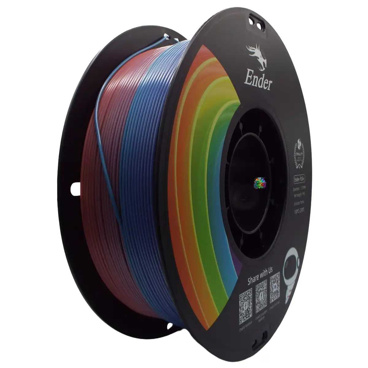 Creality Ender PLA+ Filament 1kg ‚Äì Rainbow | Stronger, Smoother, Ender-Optimized