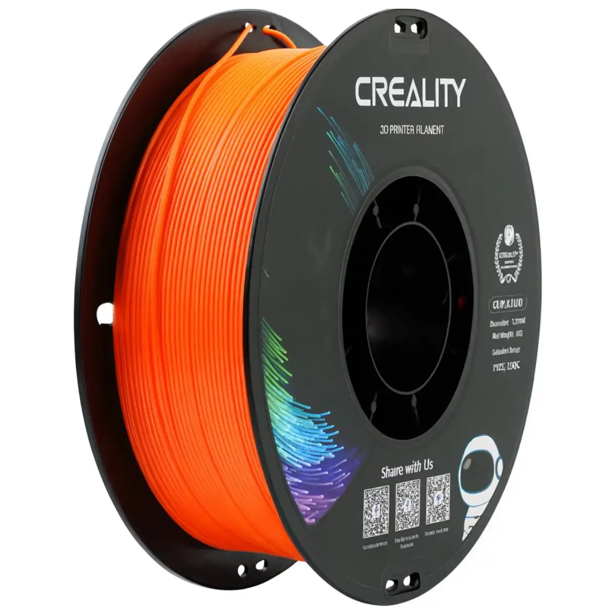 Creality Fluorescent PLA Filament 1kg ‚Äì Orange | Glow Effect, Easy-Print & High Precision