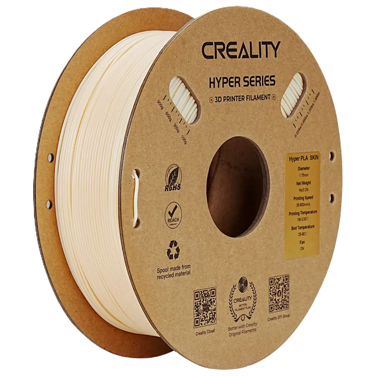 Creality Hyper PLA Filament 1kg ‚Äì Skin | High-Speed Printing, Strong & Smooth Finish