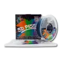 3D Pizza Premium PLA Saturn Colour Filament 1kg - Black-Blue